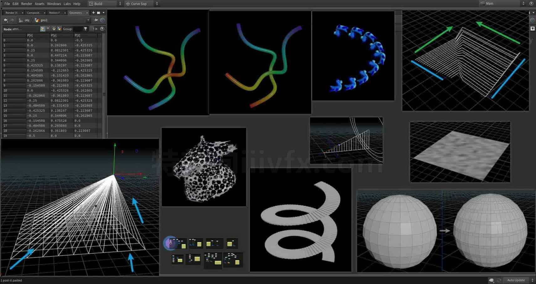 Houdini_常用VEX整理03-工具分享落于
