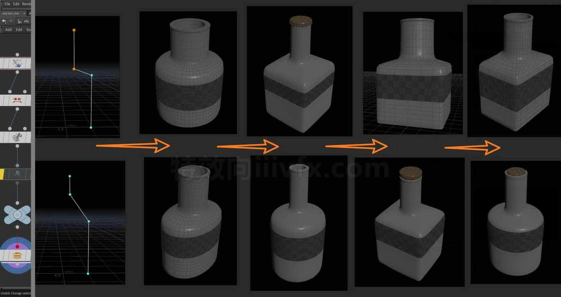 Houdini_瓶子生成器-工具分享落于