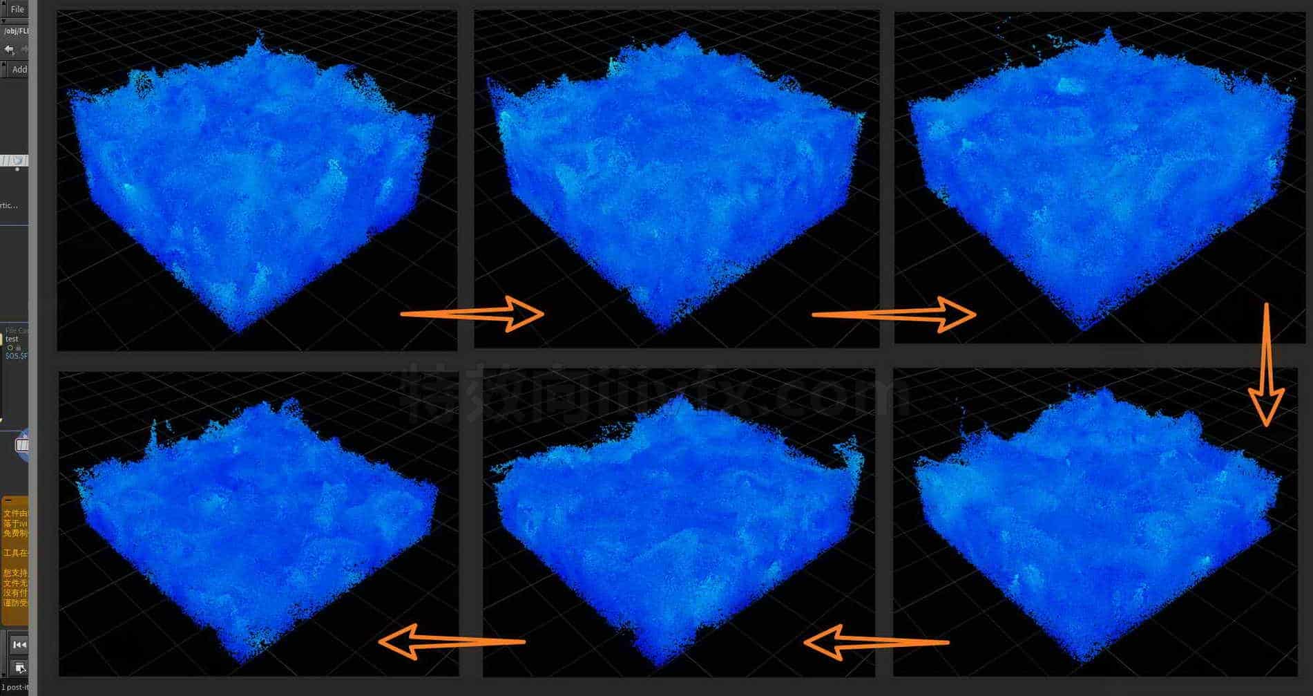 Houdini_使用粒子流体_模拟水沸腾翻滚的效果-工具分享落于