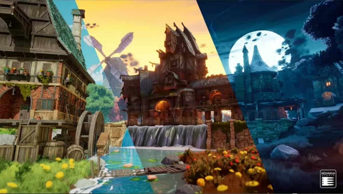 UE5模型UE4风化乡村村庄模型通用 虚幻引擎 场景素材