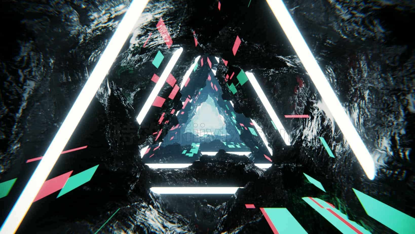 Blender炫酷百个转场效果工程场景文件010