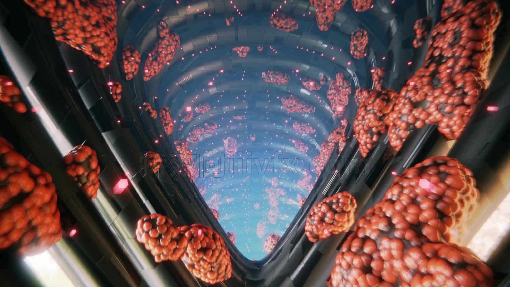 Blender炫酷百个转场效果工程场景文件021