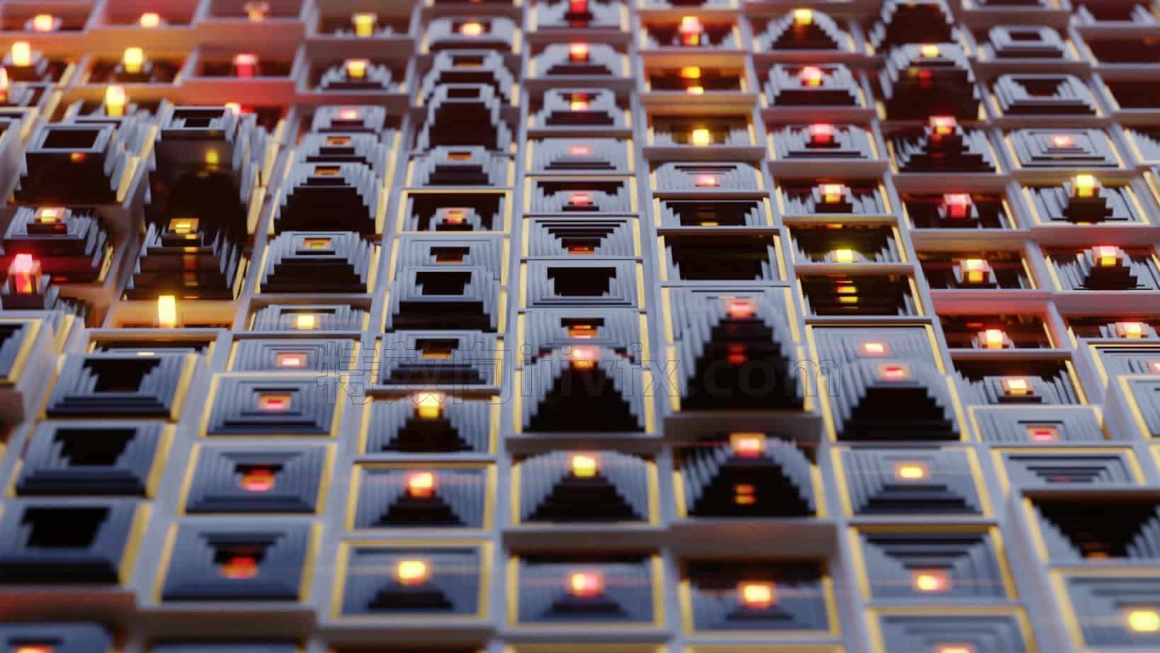 Blender炫酷百个转场效果工程场景文件034
