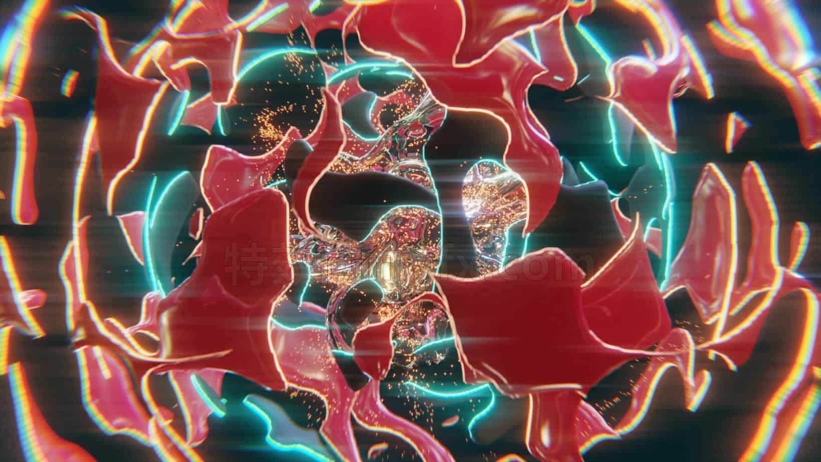 Blender炫酷百个转场效果工程场景文件038