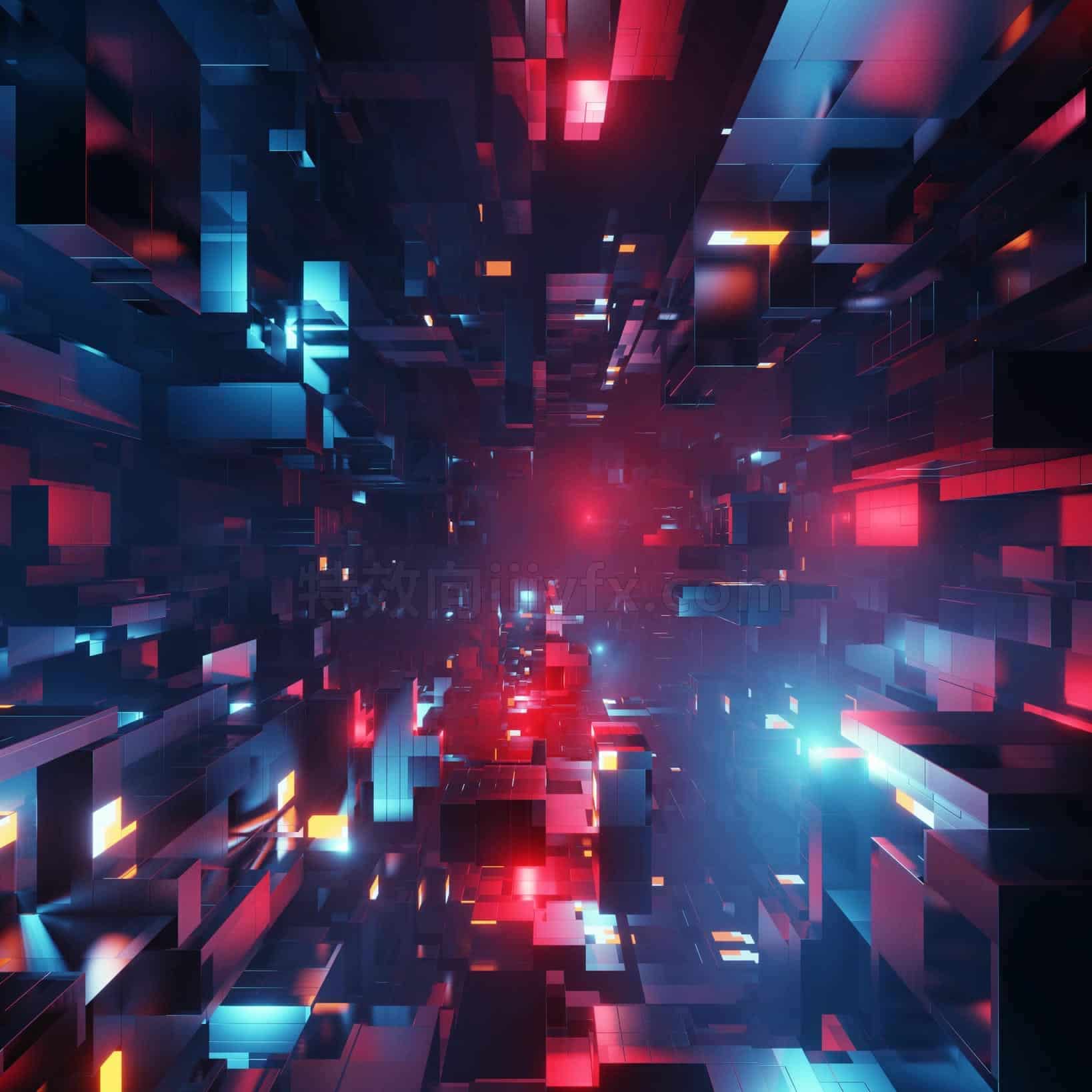 Blender炫酷百个转场效果工程场景文件078