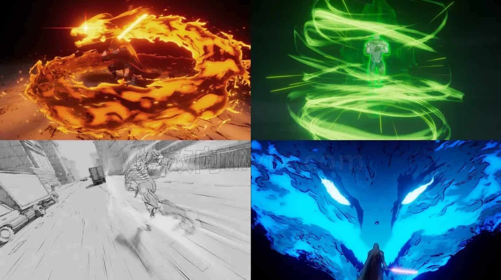 Houdini卡通2D风格化手绘动漫特效教程Anime FX in Houdini & Nuke voxyde - B站/公众号:特效向