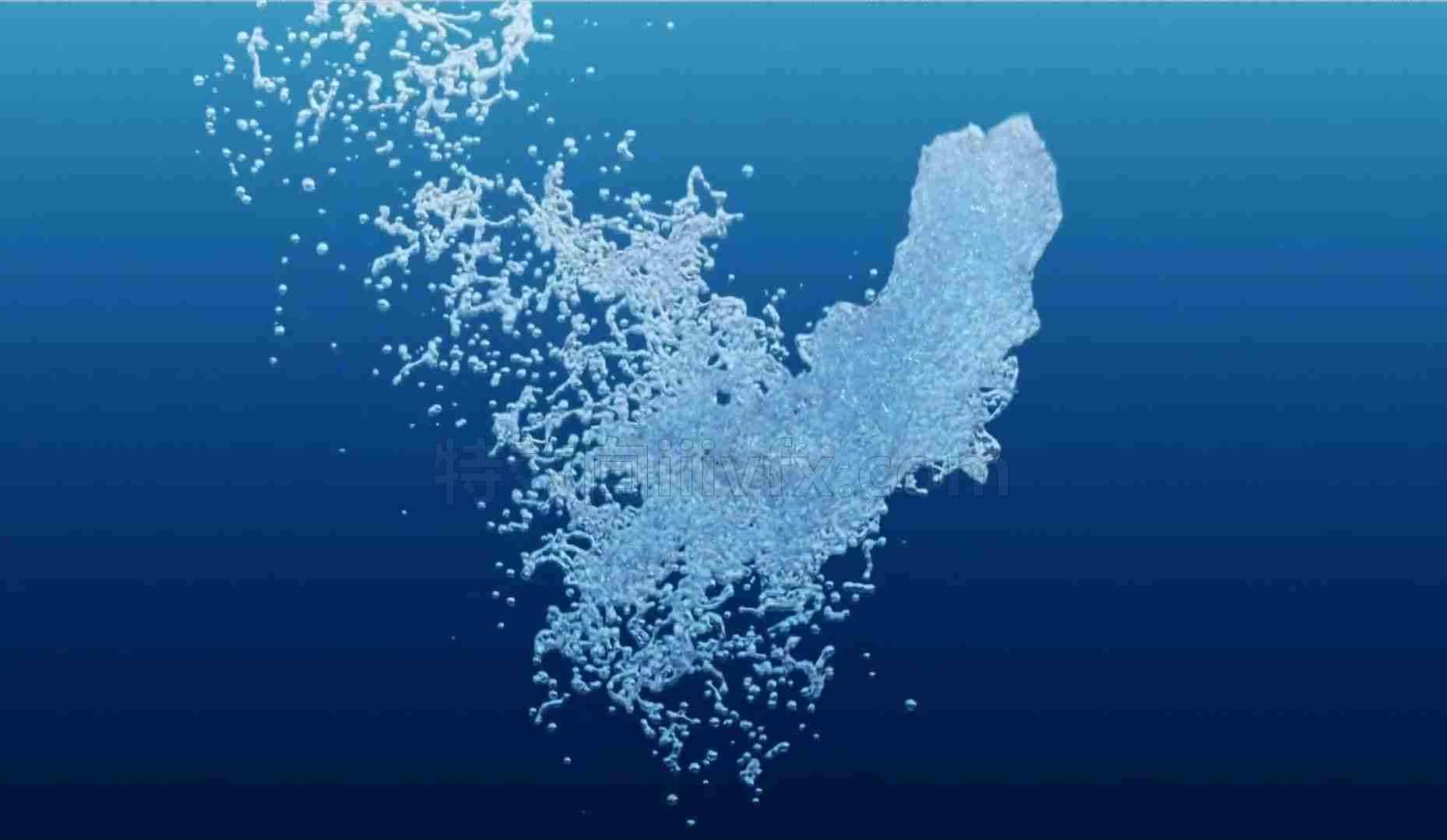 Houdini 19.5水下泡泡Underwater Bubbles | POP simulation –