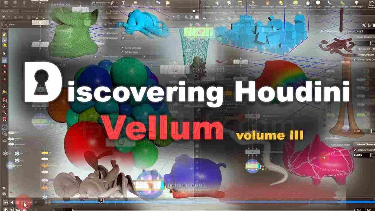 第177篇 Houdini柔体Vellum布料第三套Discovering Houdini Vellum 3