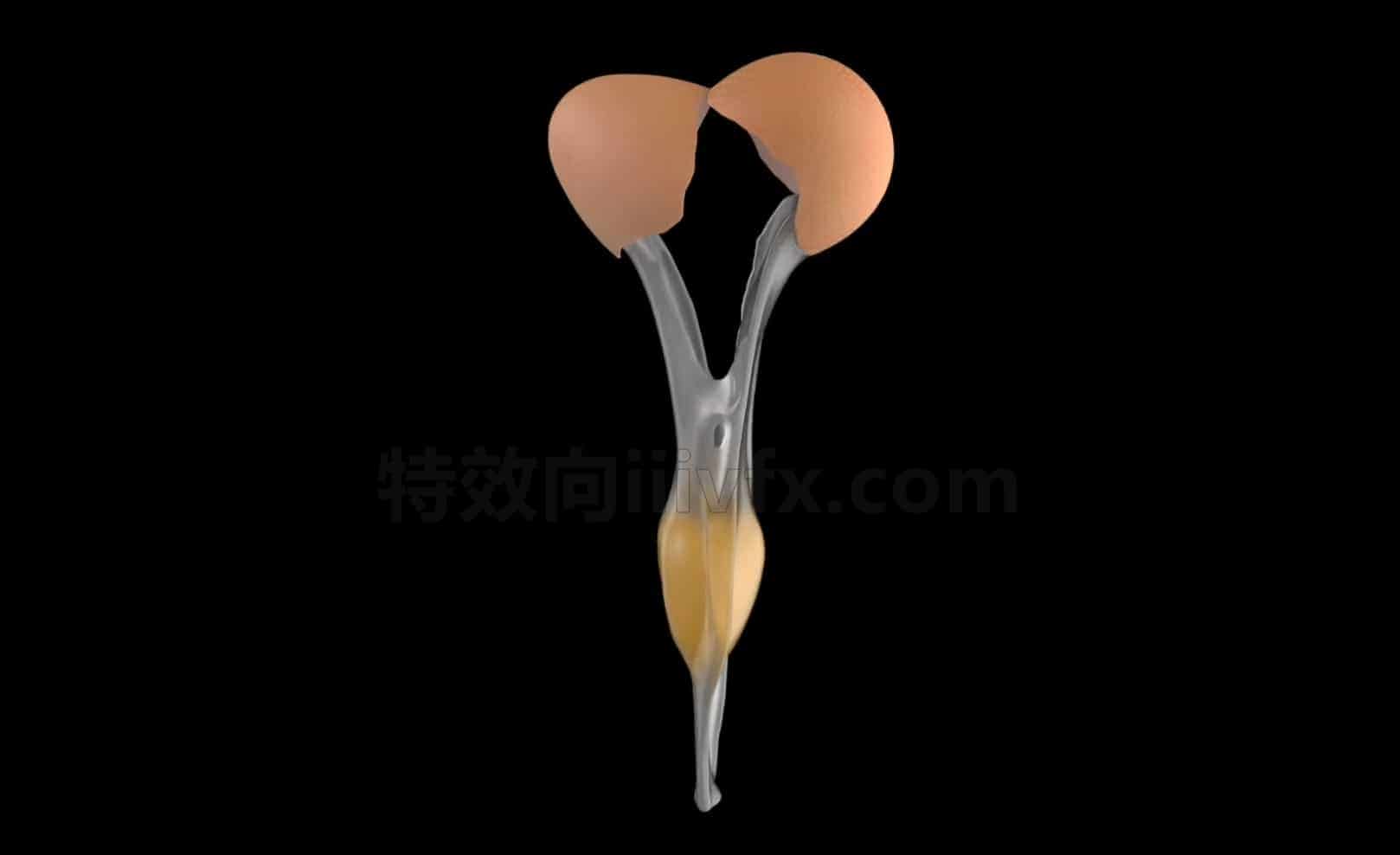 用Houdini优雅的让鸡蛋碎一地流体臀部hip工程