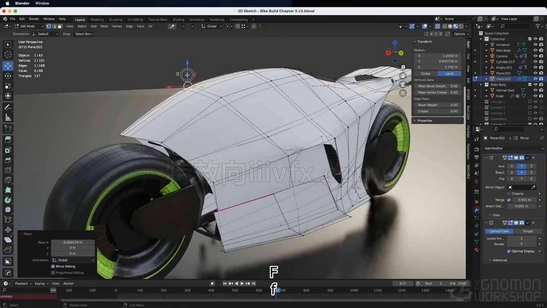 概念赛车设计（Blender+AE） | The Gnomon Workshop【中文字幕】