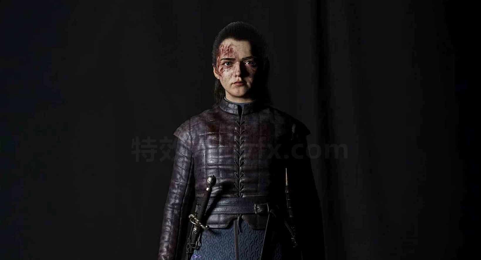 maya&zbrush《权力的游戏》Arya Stark超写实角色制作：从参考到渲染的角色创建的全流程
