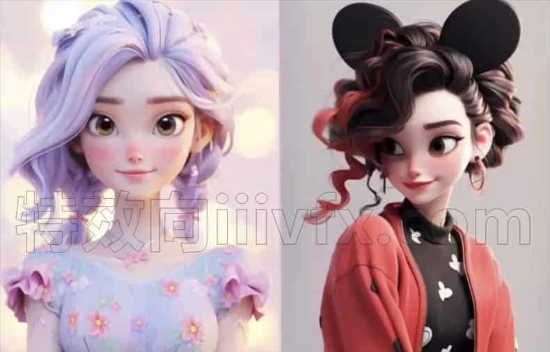 使用MidJourney和Blender完成梦幻3D角色 设计视频教程