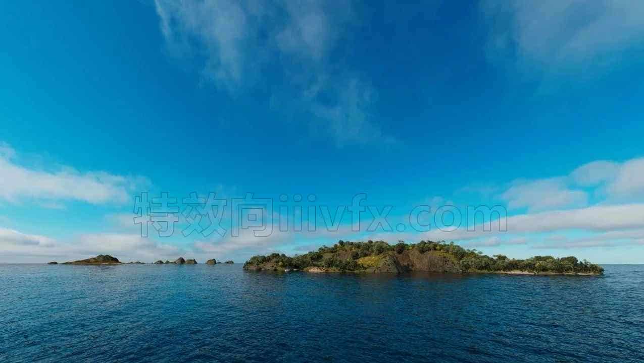 第2篇 Houdini18.5电影级热带湖面中小岛全流程Tropical Islands in Houdini and Redshift
