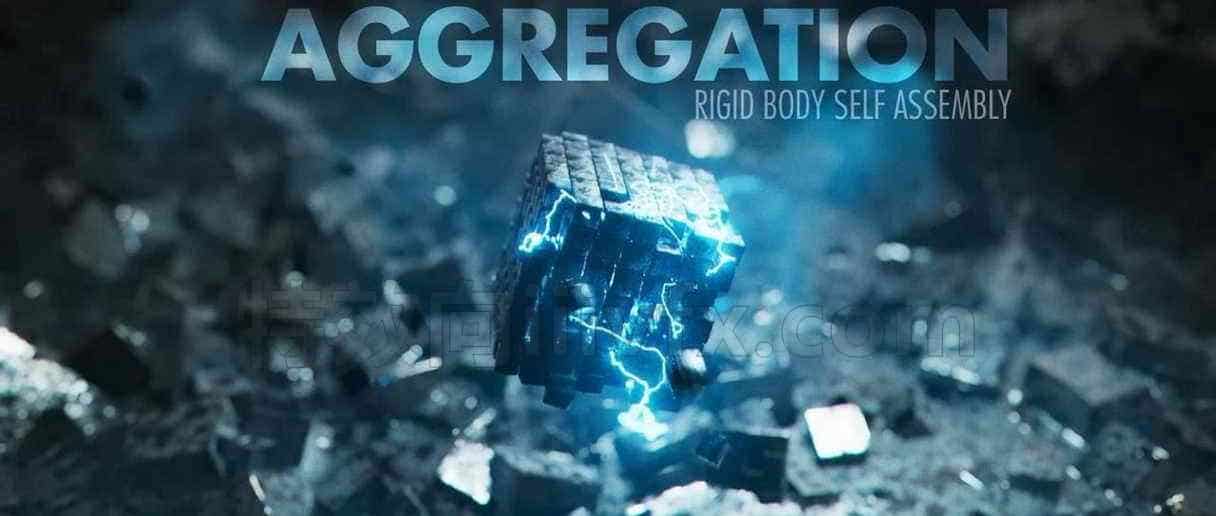 第30篇 Houdini18.5科幻刚体聚合能量电流效果AGGREGATION – Rigid body Self Assembly