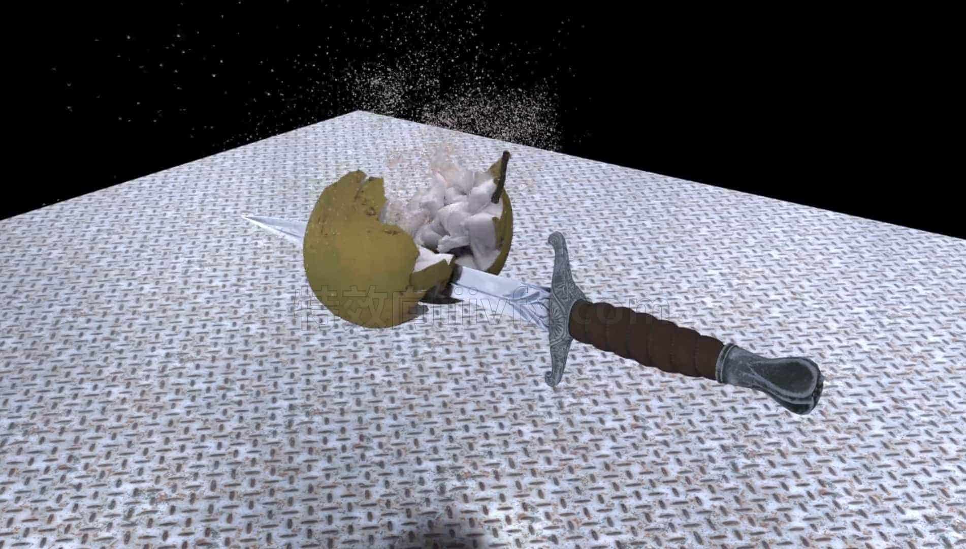 Houdini21 MPM 鸭梨碰撞破碎hip臀部文件