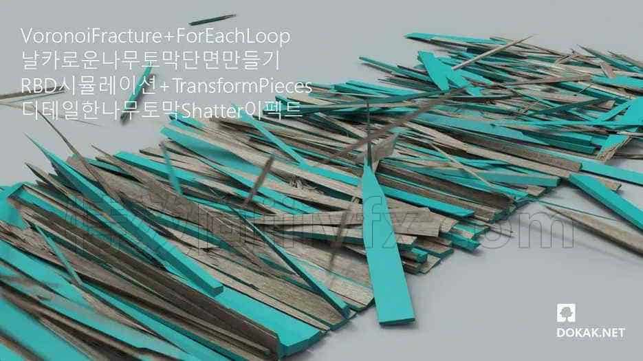 第76篇 木材破碎特效Wood Fracture FX+ForEachLoop