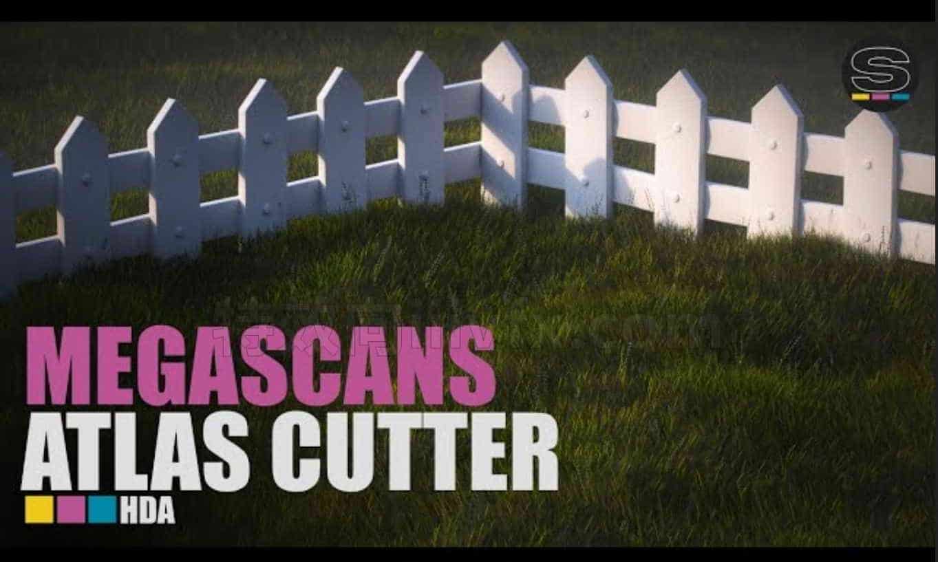 Cut Out Quixel Megascans Atlas Textures with LODs | Atlas Cutter HDA | Houdini集A