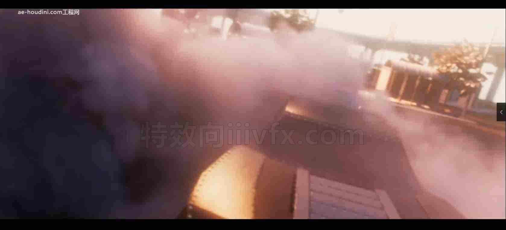 Axiom解算器汽车烧胎工程Batmobile Burnout – VFX Tutorial ( houdini project included )