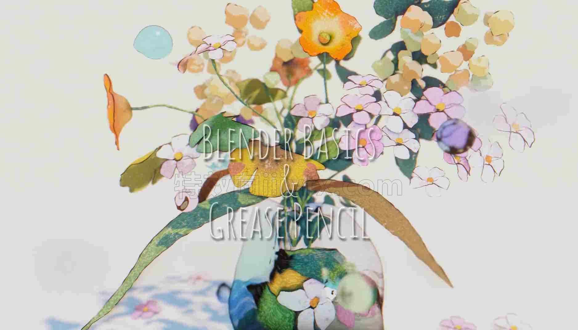 Blender基础3D立体彩绘画教程Blender基礎と立体絵画Blender Basics & Grease Pencil