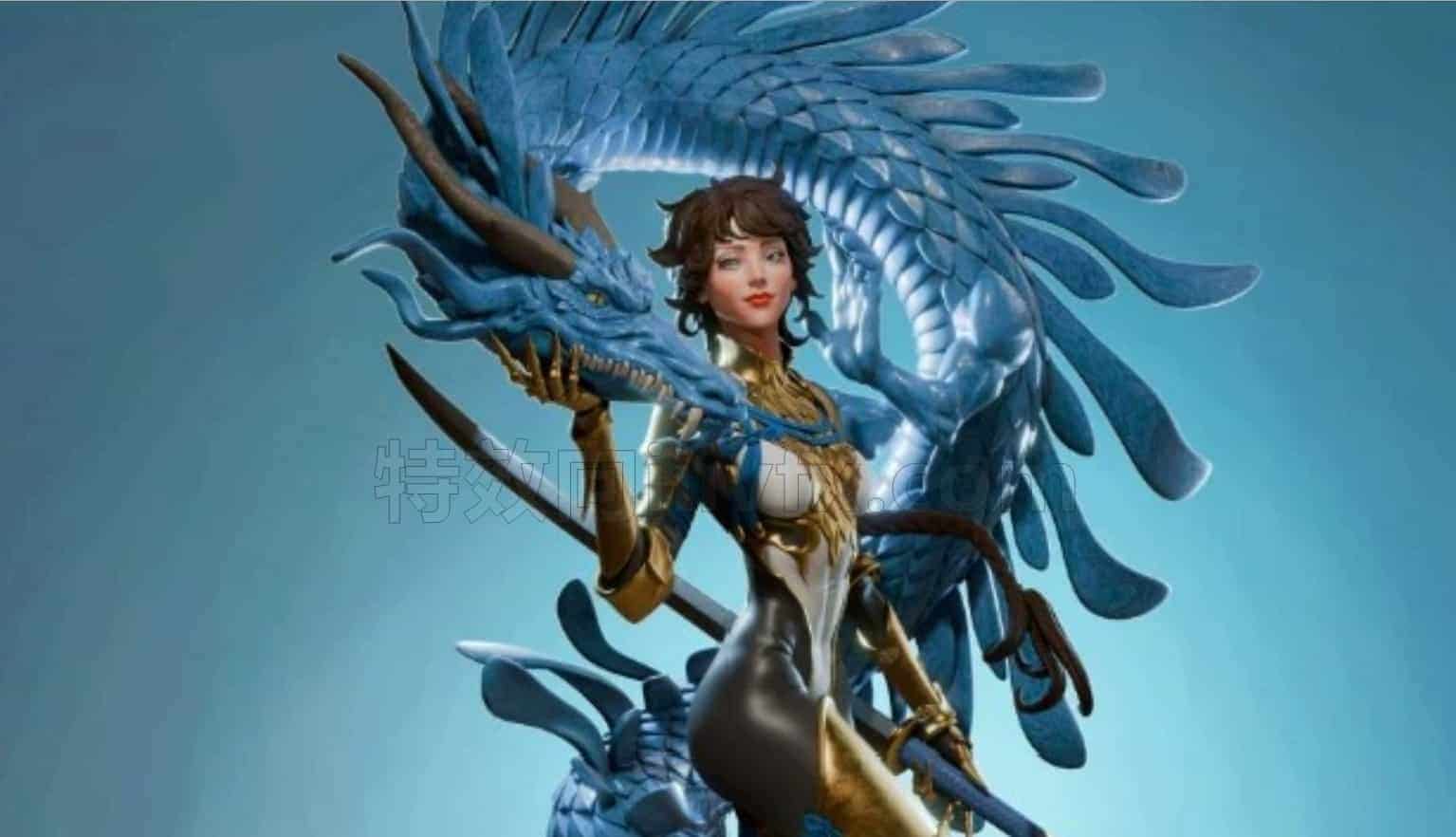 Blender雕刻龙女孩角色教程