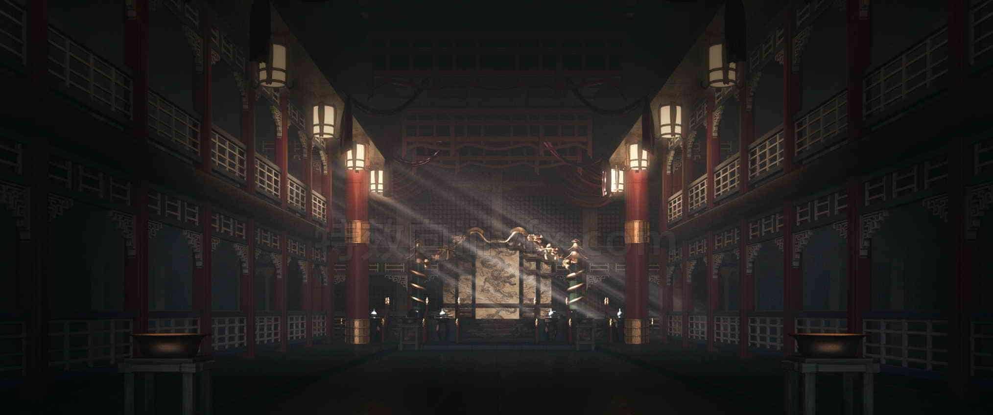 C4D模型B142-231_皇宫宫殿