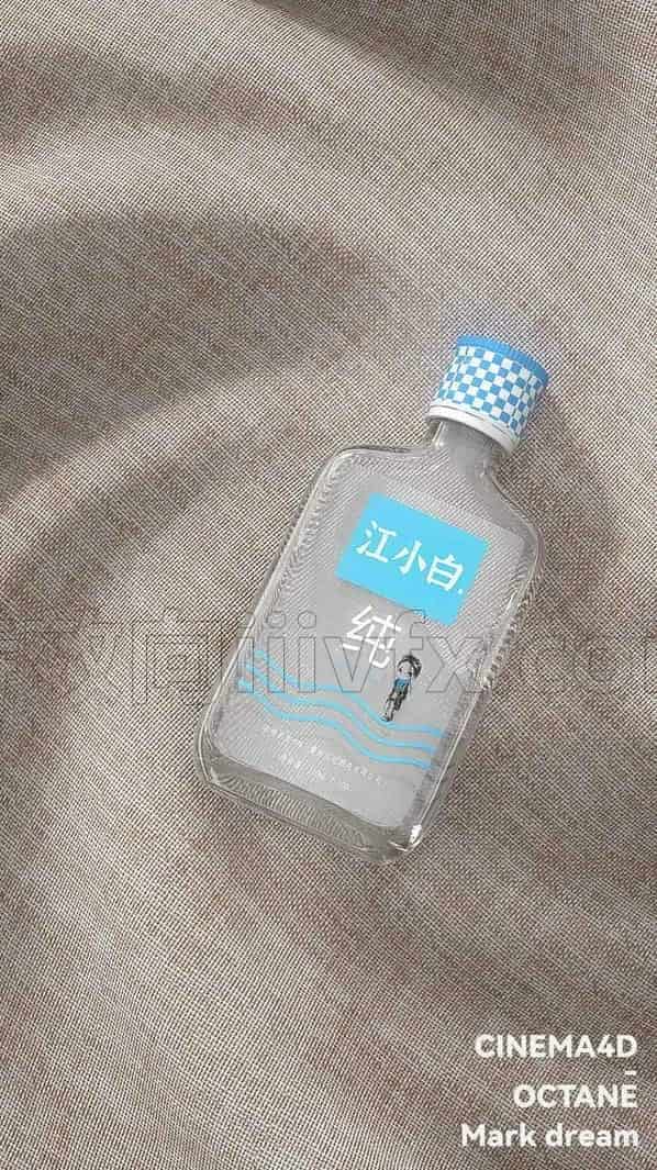 C4D模型B237-江小白工程
