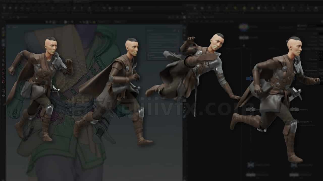 Houdini产品级动态布料解算Dynamic cloth simulation for production