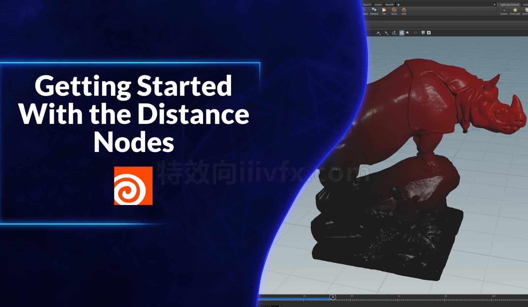 Houdini19.5距离节点教程Distance Nodes测距hip工程