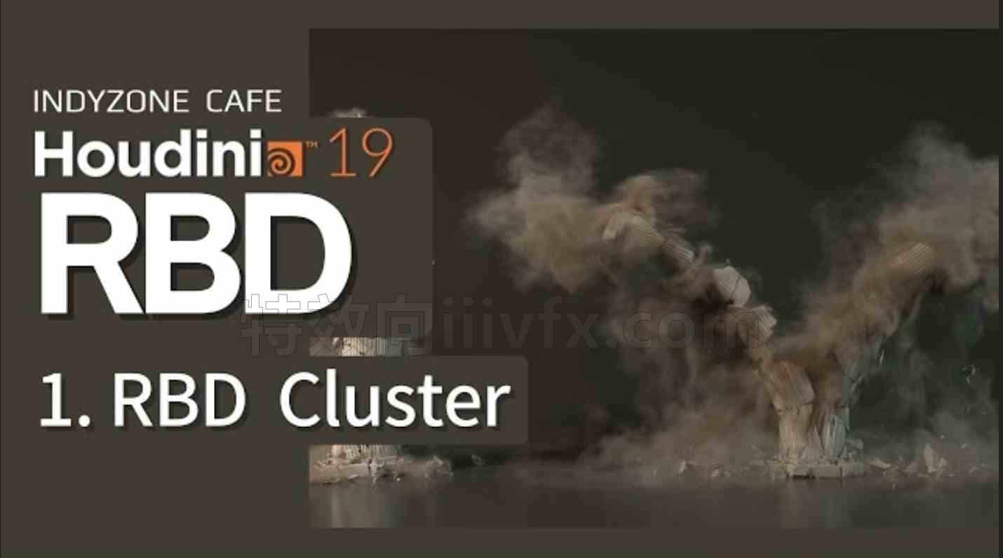 Houdini19刚体约束RBD功能介绍Cluster