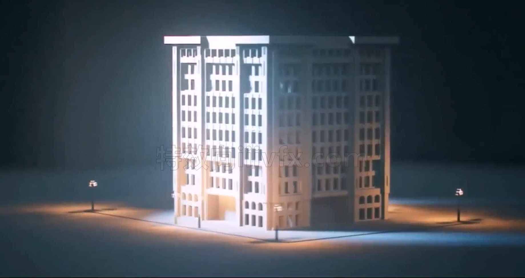 Houdini19.5建筑房屋破碎hip工程文件