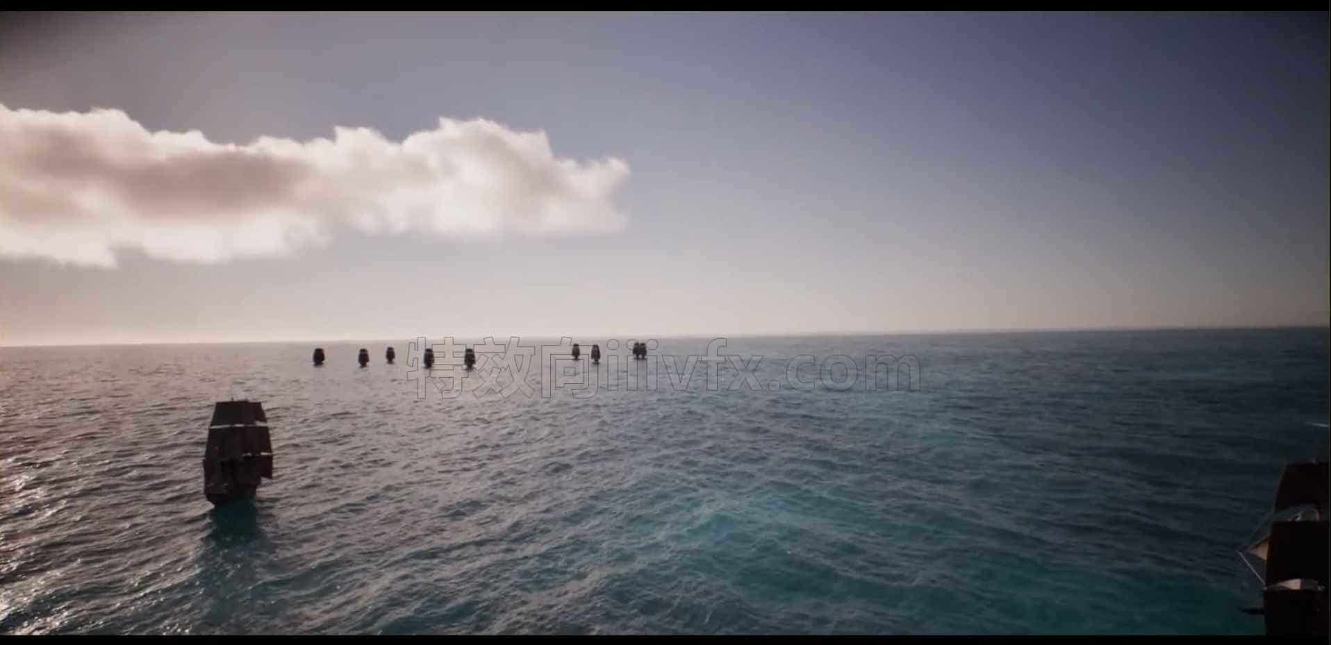 Houdini与Redshift海洋场景