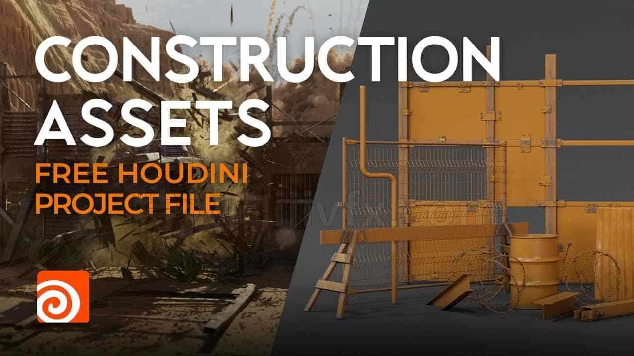 Houdini各类约束资产-破碎-钢筋-木块-柔体【免费项目】保密