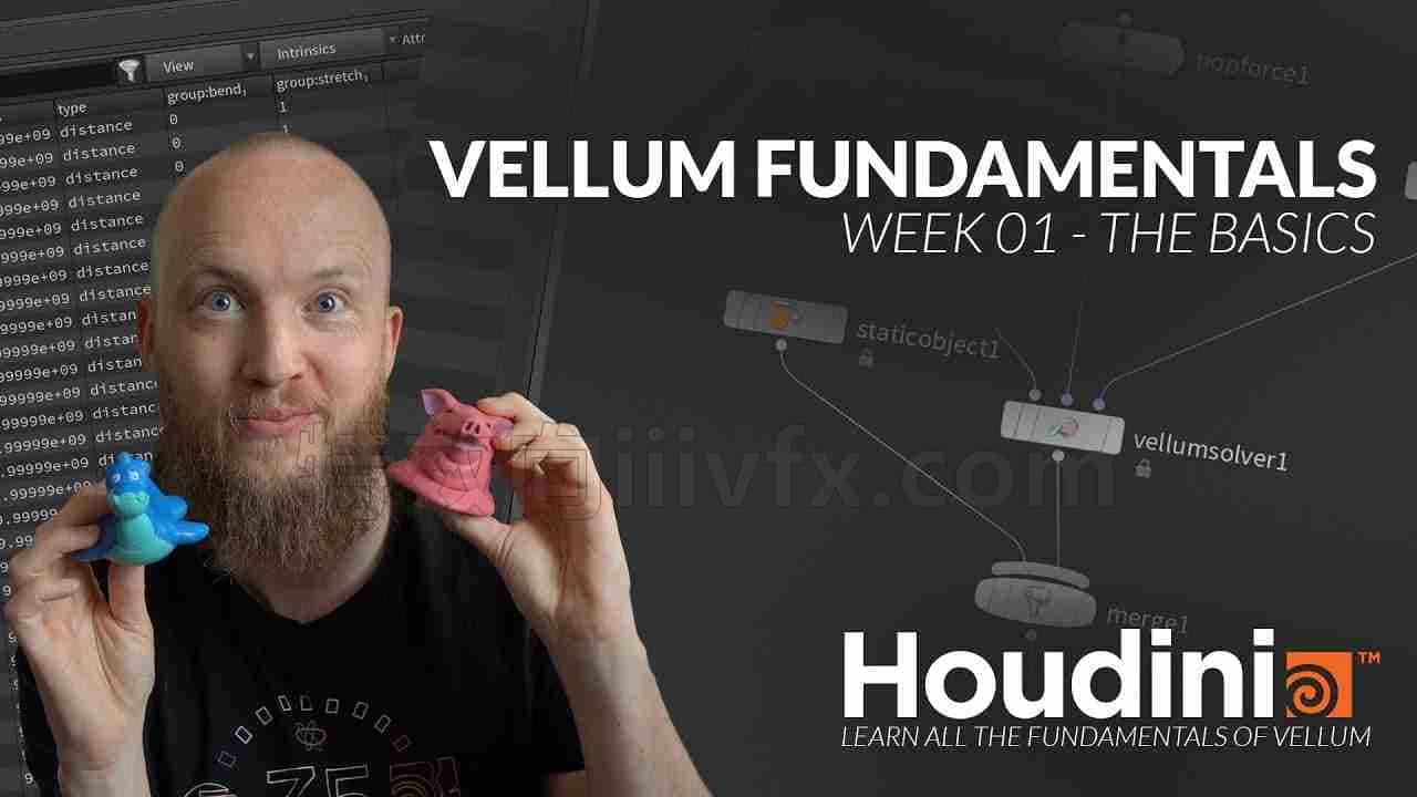 Houdini基础vellum布料舞蹈牛皮纸教程