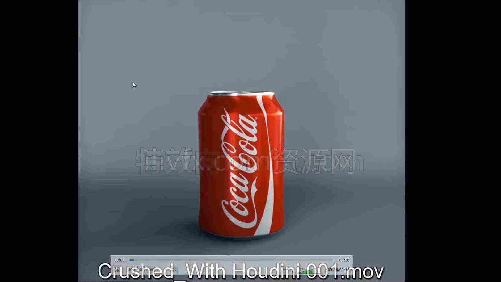 Houdini易拉罐压扁【hip工程】Crushed Object Project File