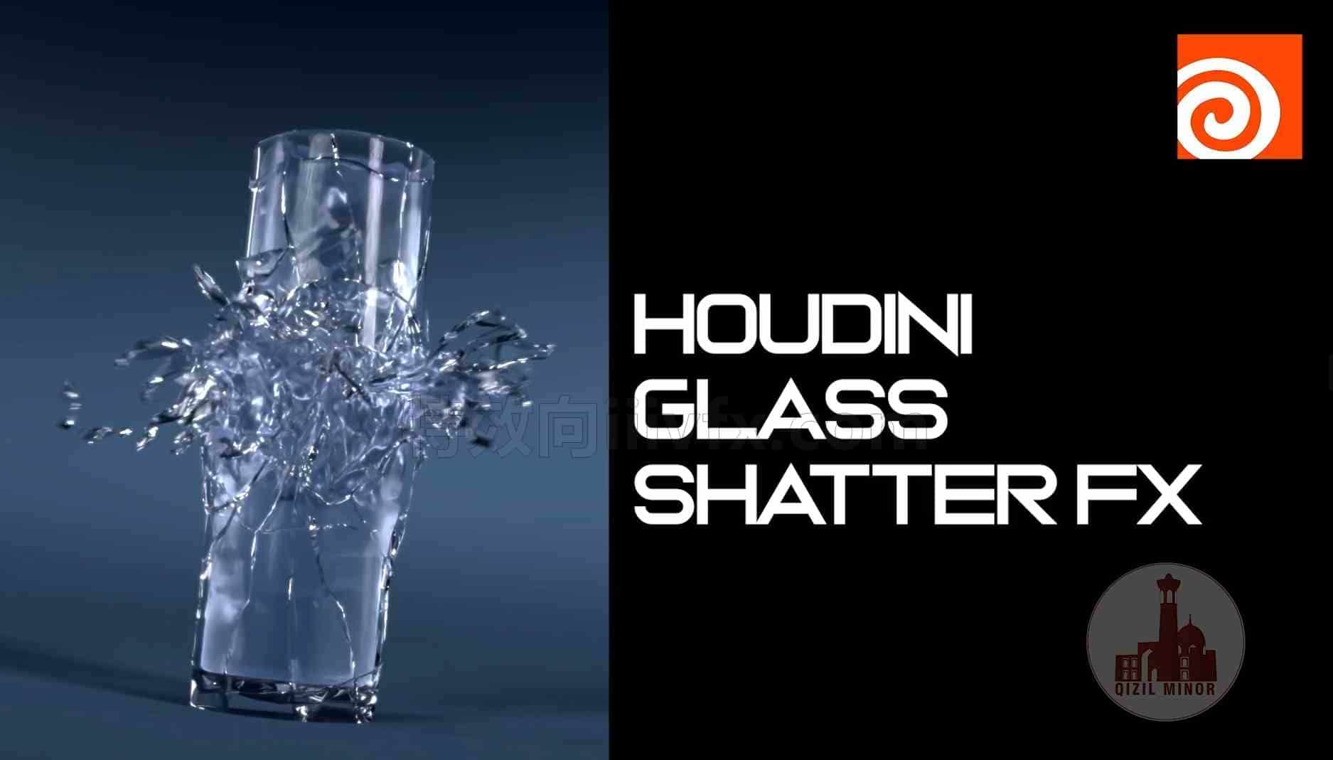 Houdini水杯破碎爆炸效果glass_explode【工程】