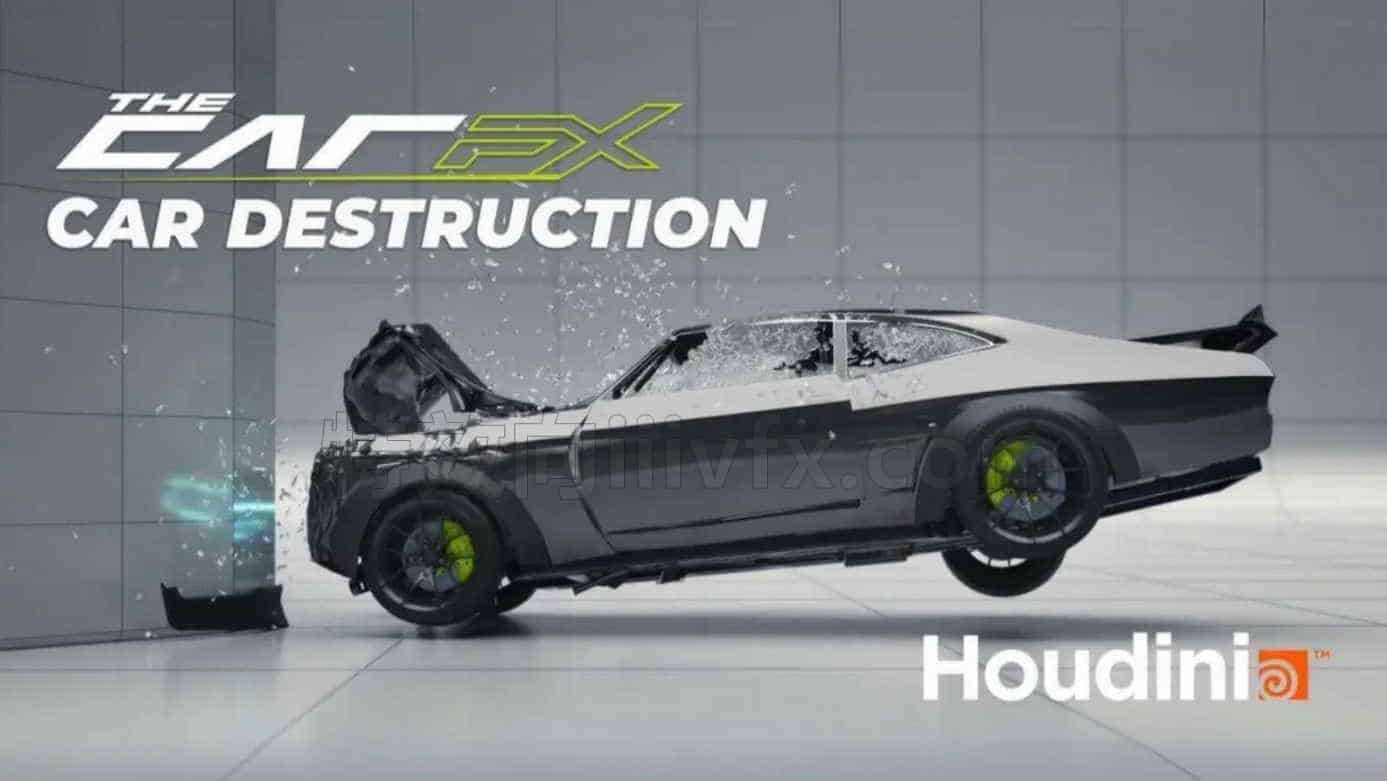 Houdini汽车碰撞毁The CarFX – Houdini Car Destruction