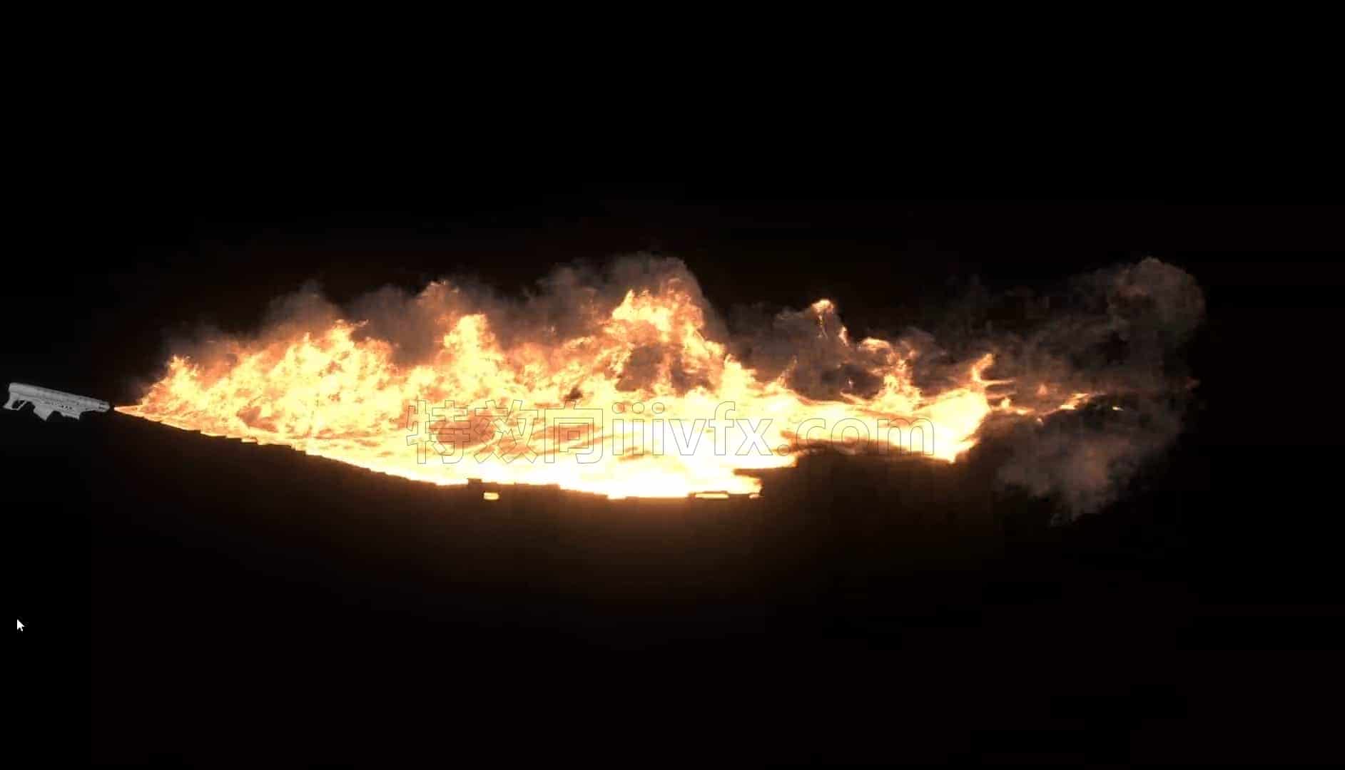 FlameThrower喷火焰houdini21工程
