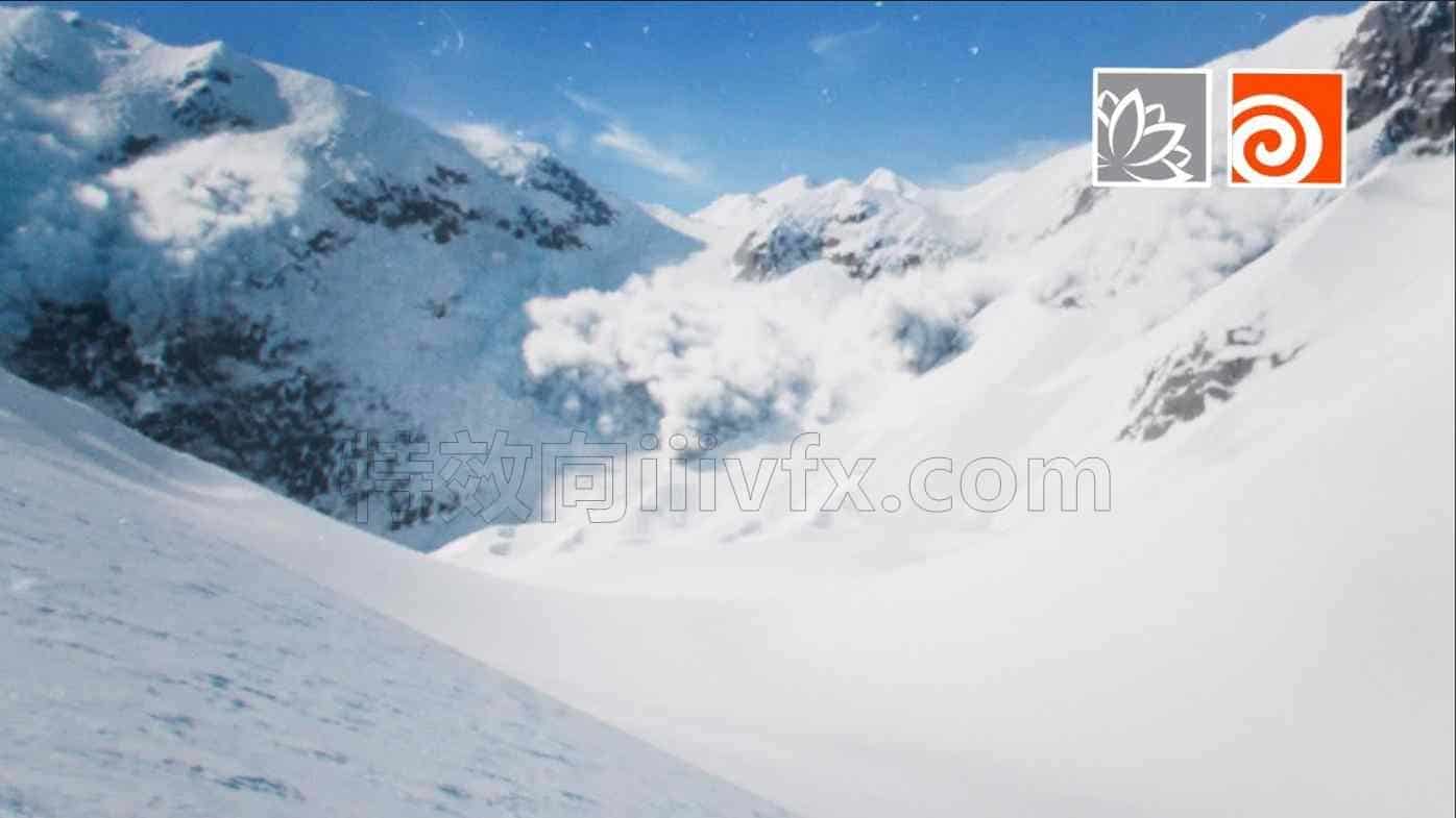 Houdini雪崩特效镜头制作全流程工程