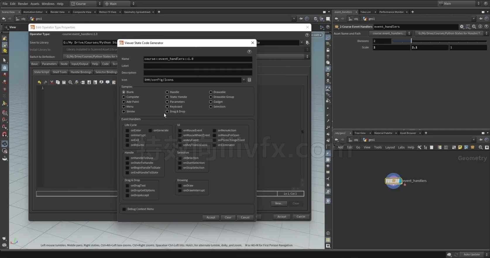Houdini19 vex核心教程Python States for Houdini TDs的Python状态 - B站/公众号:特效向