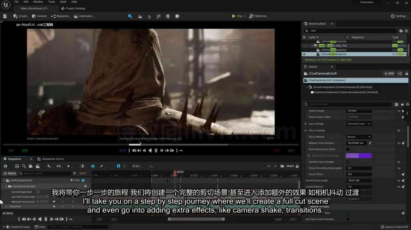UE5学习创造专业电影Unreal Engine 5 Learn to Create Professional Cinematics虚幻搜索 ...