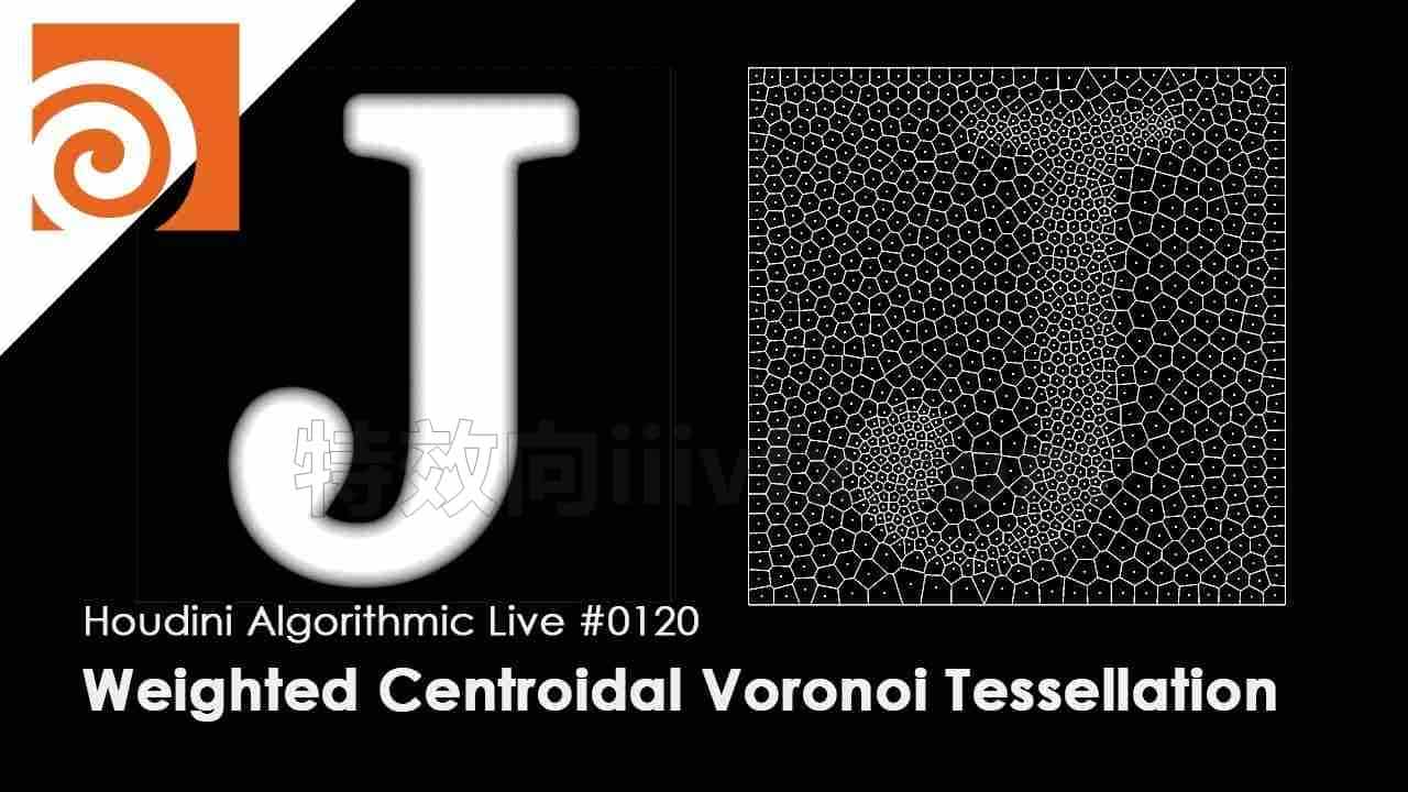 Houdini Algorithmic Live #120 – Weighted Centroidal Voronoi Tessellation Houdini算法Live #120 -加权质心Voronoi细分
