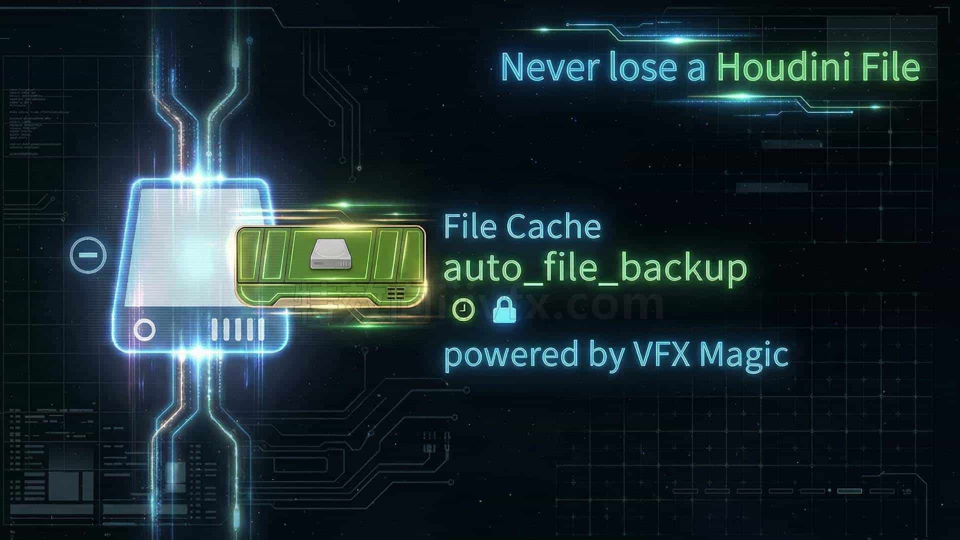 Houdini File Cache Auto Backup臀部hip工程