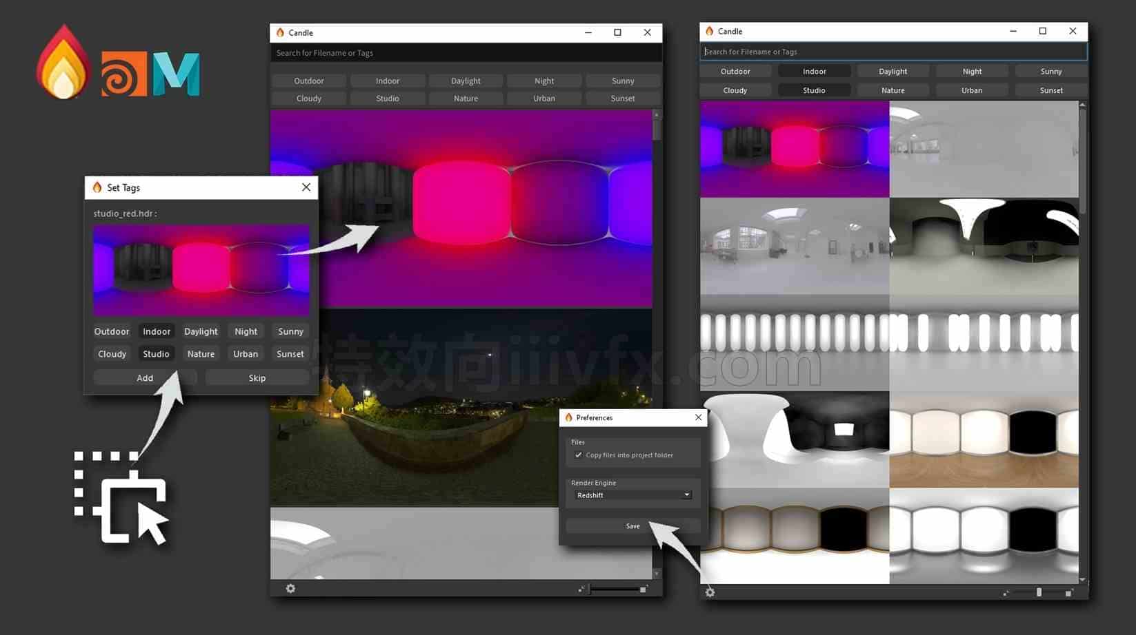 Houdini之HDRI库工具maya