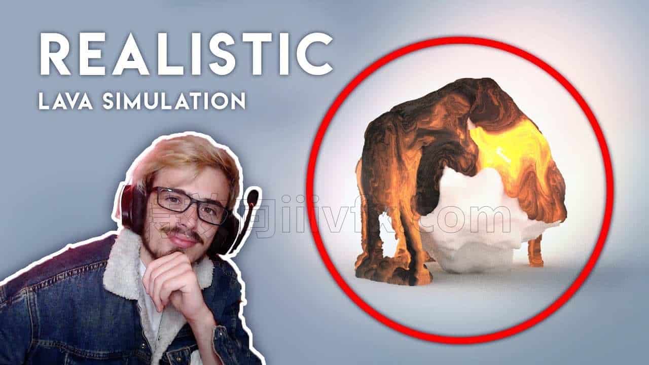 houdini岩浆效果hip工程-带纹理