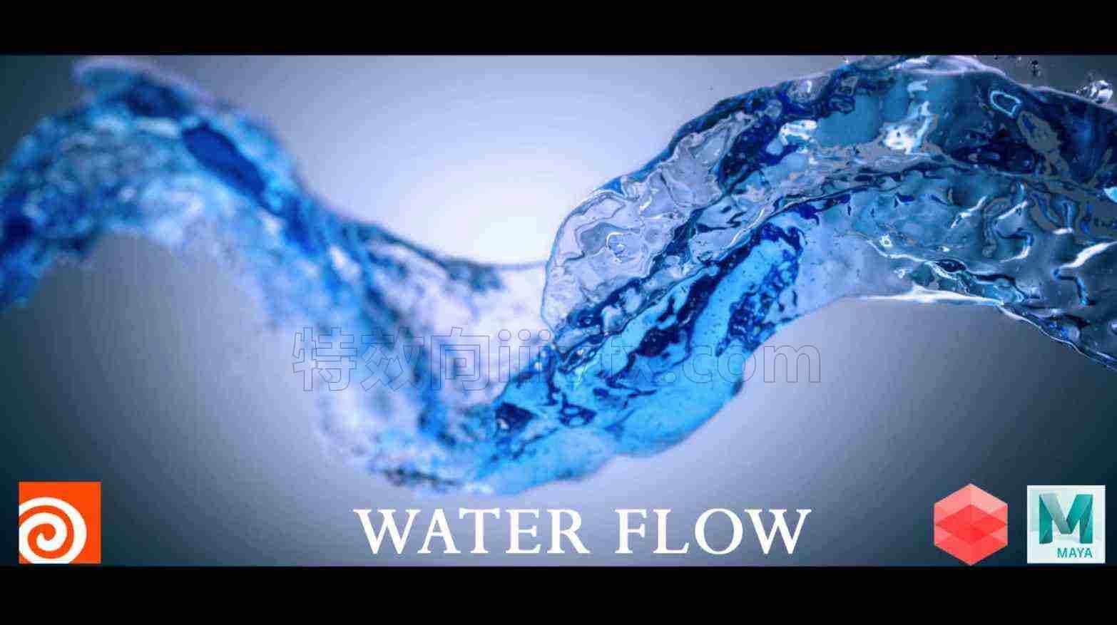 Houdini路径液体流Houdini Liquid Flow Hip File