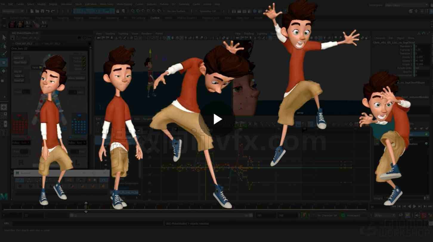 在maya中为情感转换制作动画Animating Emotional Transitions in maya
