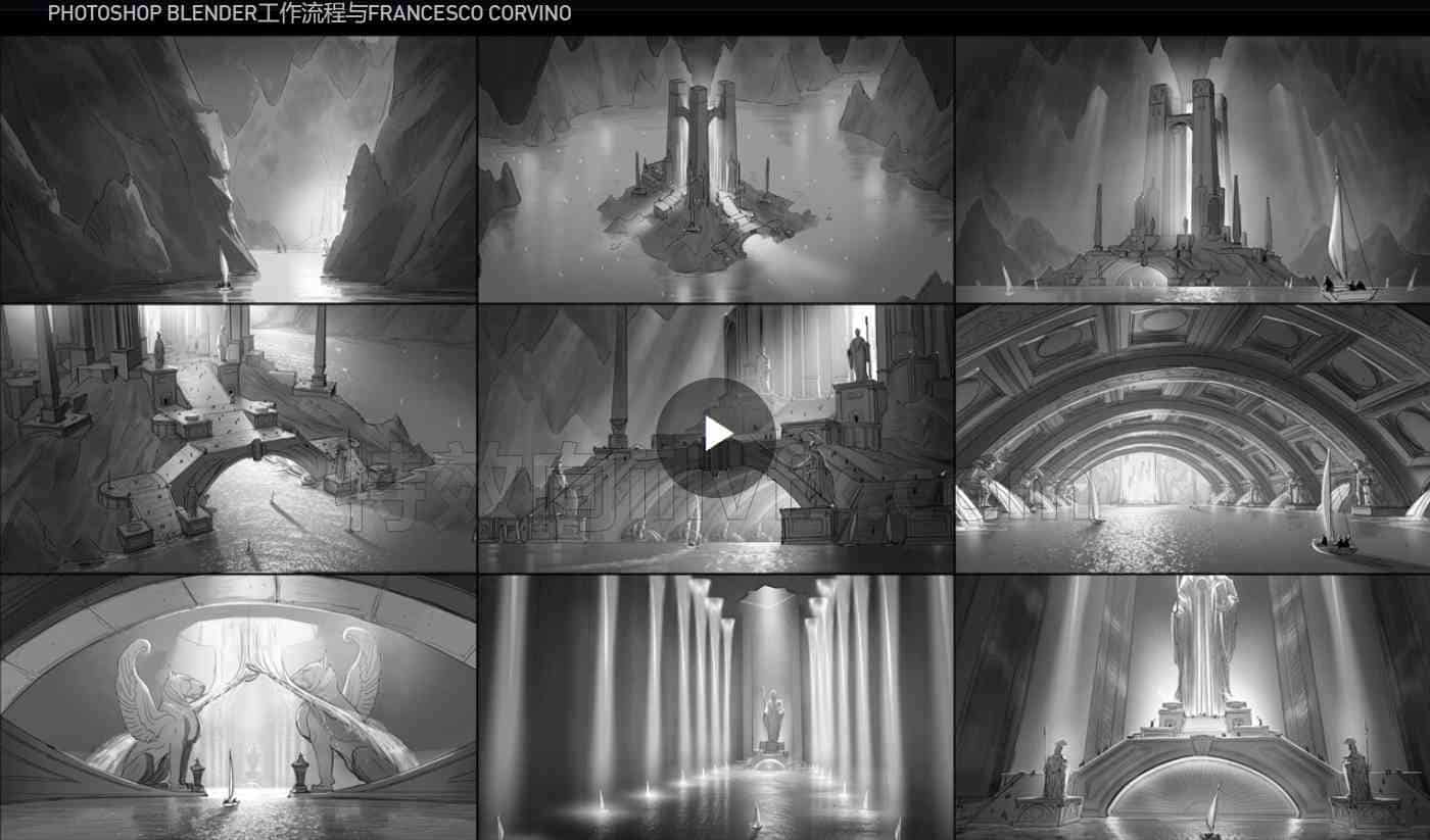PS与Blender为电影电视创造世界Creating Worlds for Film & TV