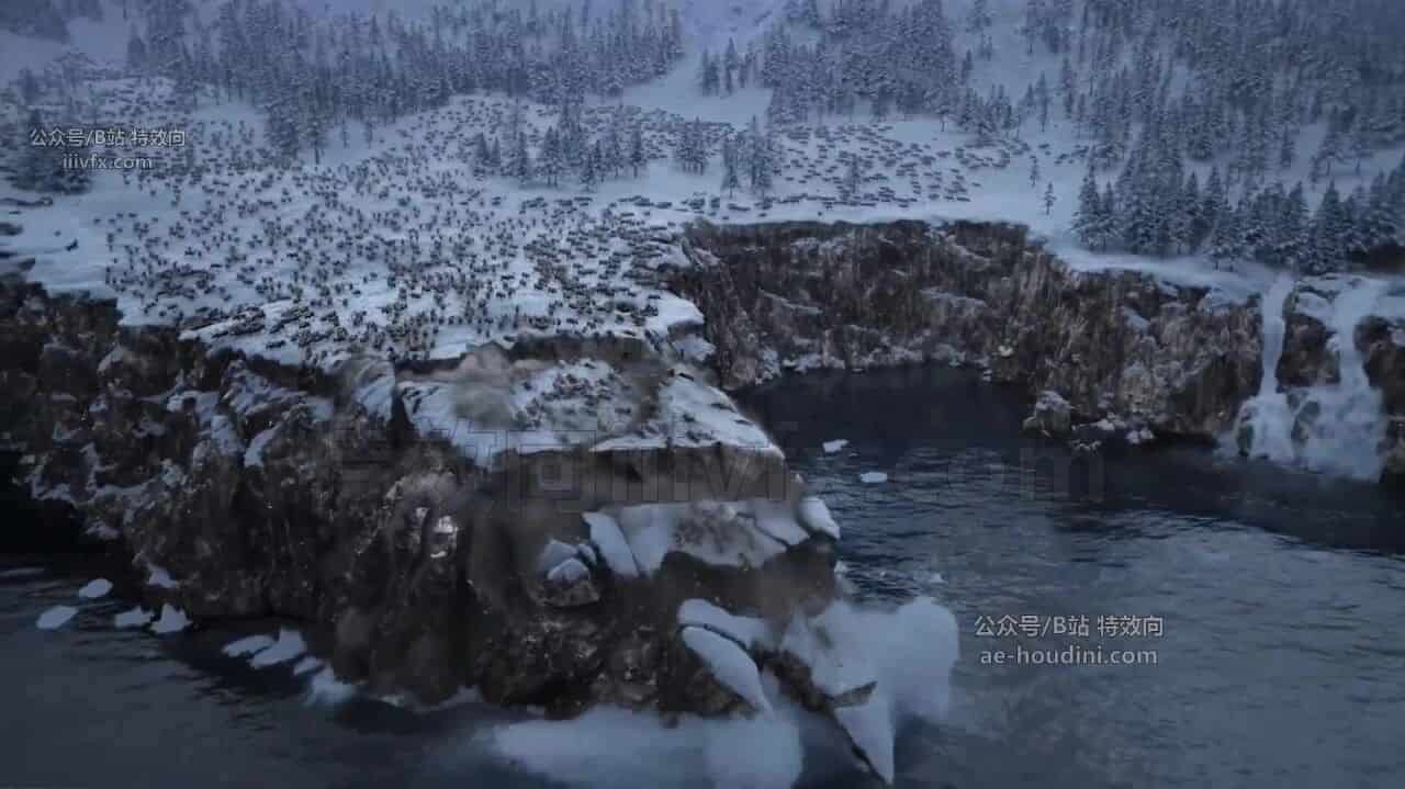 Houdini僵尸群集麋鹿场景特效全揭秘