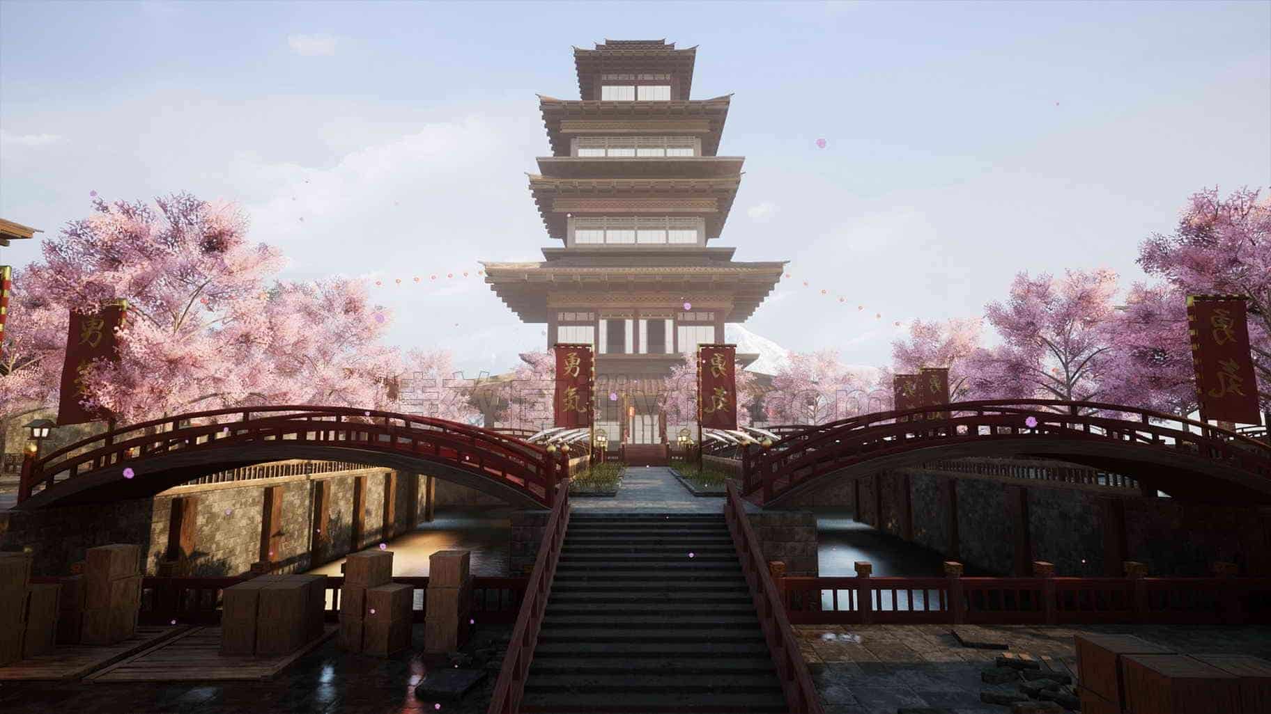 古风国风模型UE5040-Modular-Asian-Medieval-City雅典古代建筑日式风格UE5项目