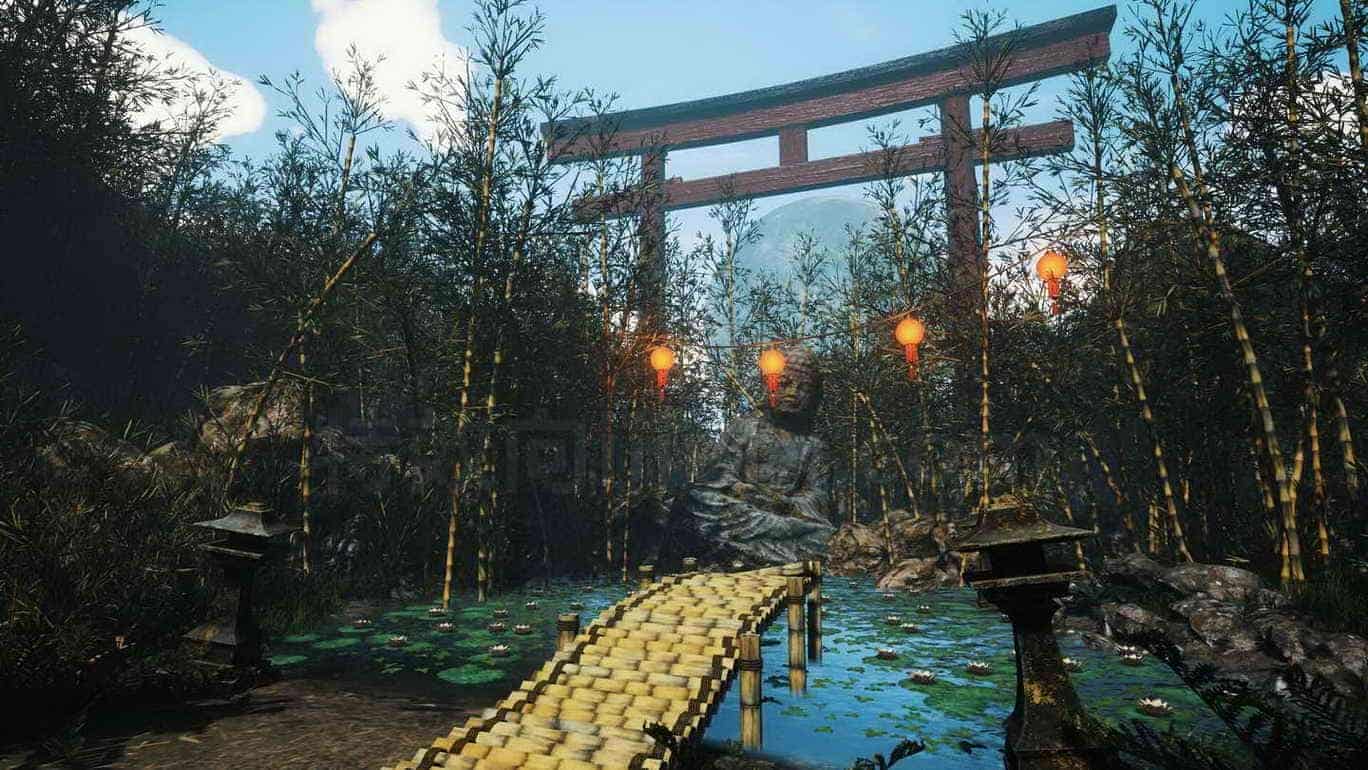 古风国风模型UE5007-Bamboo-grove雅典古代建筑日式风格UE5项目